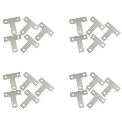 20 Stueck Edelstahl Winkelblech-Ecke-Code T-Regalboeden 40 x 40 mm B2O74088 - Bild 1 von 2