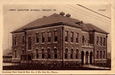 Postcard Mary Disston School Tacony Pennsylvania Unposted