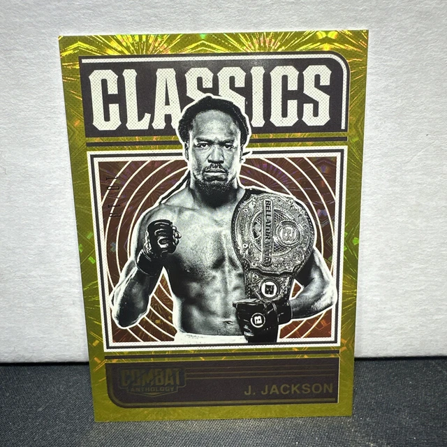 2025 Panini Combat Anthology Classics Jason Jackson #8 Gold Fireworks 10/10