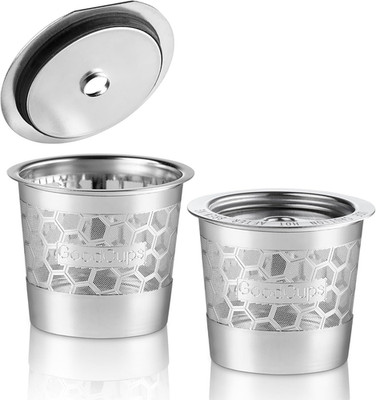 2-Pack 304 Stainless Steel Reusable K-Cup Pods Coffee Filters for Keurig K-Expre