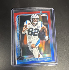 Topps 2025 Chrome Tommy Tremble Carolina Panthers #44 Red White and Blue