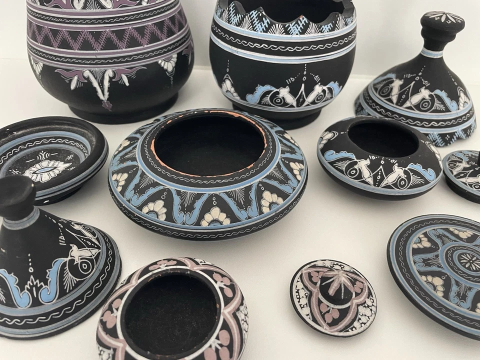 Konvolut Vintage Morocco Potterie 70er aus Safi, Hersteller: Saïssi Marokko - Bild 4 von 4