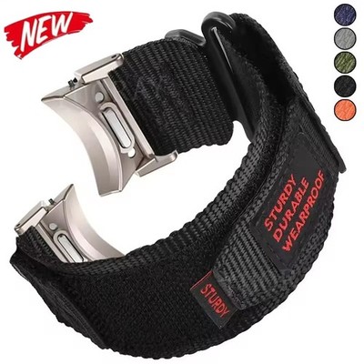 Nylon Sport Armband für Samsung Galaxy Watch 7 40mm & 44mm 6 5 Pro/4 & 6 Classic
