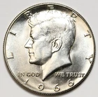 1966 50c Kennedy 40% Silver Half Dollar Uncirculated - Excellent Luster