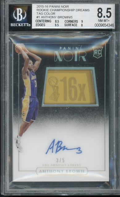 2015 Noir Championship Dreams Tag #3/5 Anthony Brown Rookie Auto RC