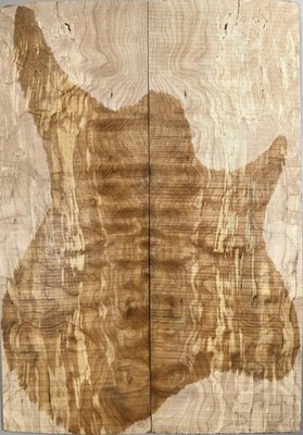Guitar Top Veneer Quilted Maple Wood Bookmatched Set Luthier Supply