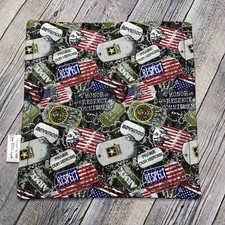 EDC HANK W/MICROFIBER BACK 8  SQUARE - UNITED STATES ARMY HANDKERCHIEF