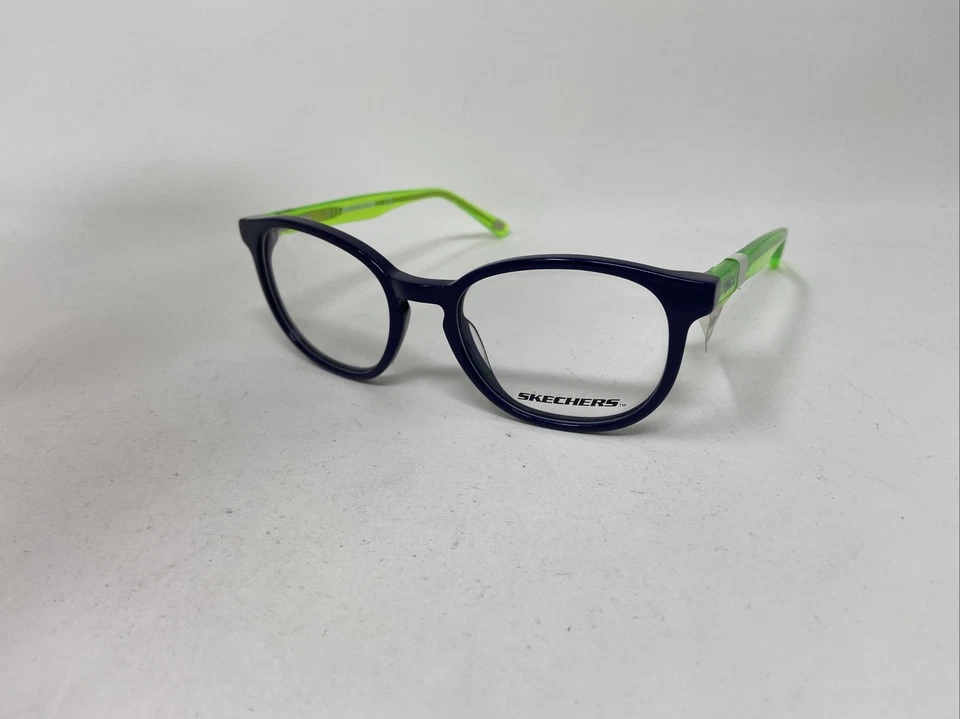 SKECHERS KIDS SE 1163 090 46/17/130 AZUL VERDE FLEX BISAGRA MARCO GAFAS GG68 Foto 3 de 4