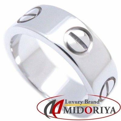 Cartier Love Ring K18Wg 46 Number 6 White Gold Ring/093499 ...