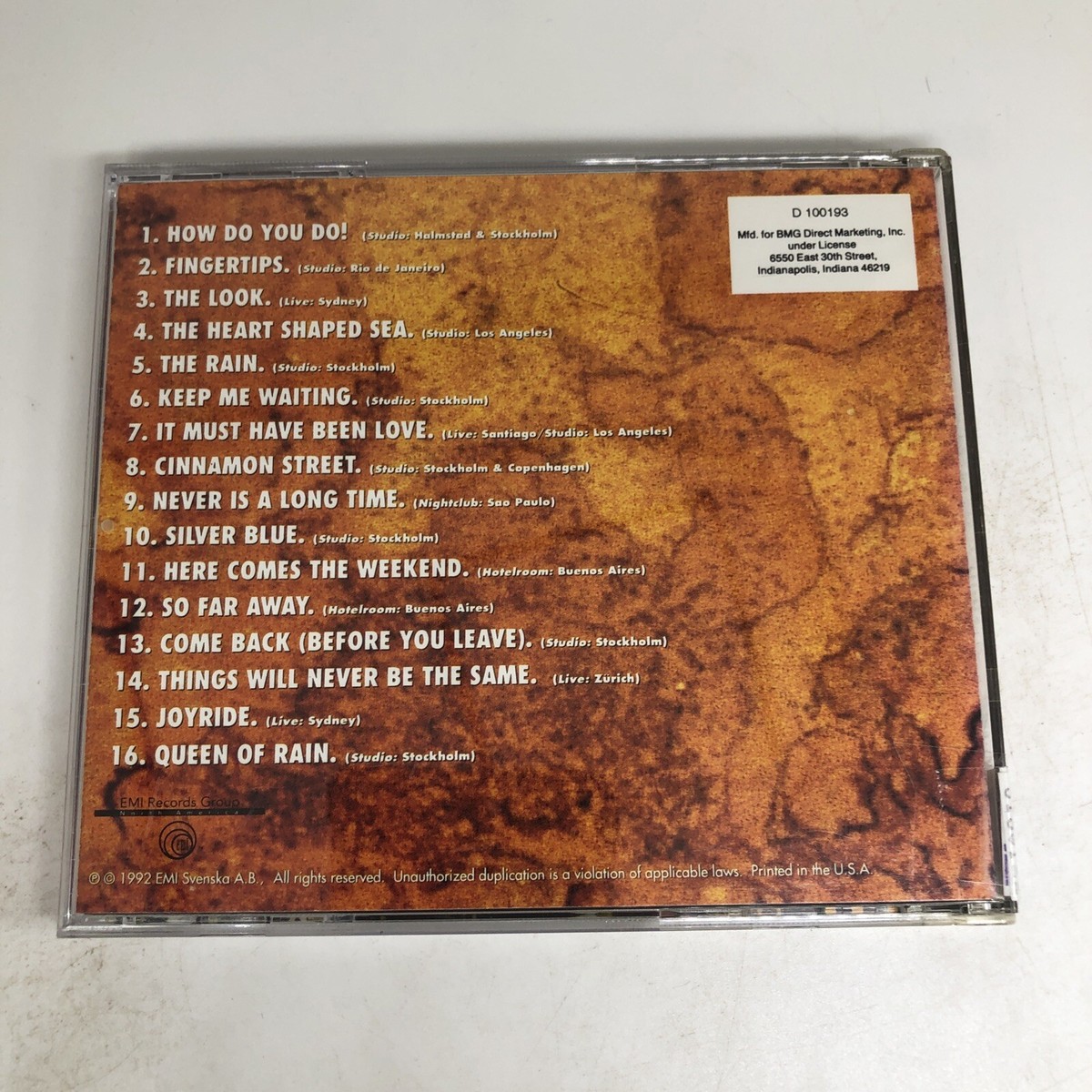 Roxette - Tourism - CD | eBay