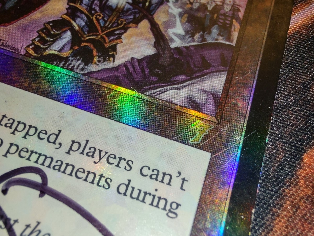 FOIL Static Orb Terese Nielsen Signed 7th Edition 7ED MTG