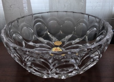 Vnt NACHTMANN Bleikristall Lead Crystal Bavaria Germany Fruit Salad Bowl *