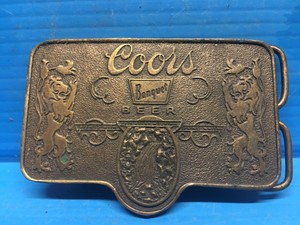 vintage coors belt buckle