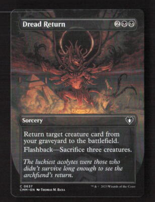 Dread Return (Borderless) Commander Masters #637 Common