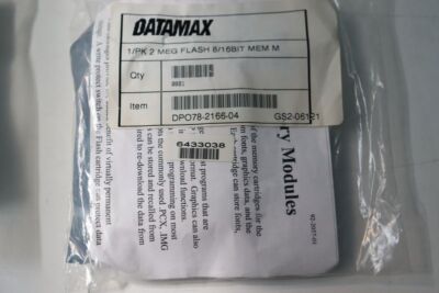 DATAMAX 1/PK 2 MEG FLASH 8/16BIT MEM M DPO78-2166-04 GS2-06121 UNUSED & ORIGINAL BOX