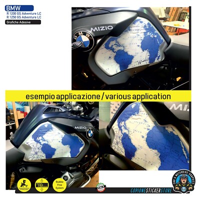 2 Tank-Aufkleber Für BMW R 1200/1250 GS Adventure LC – Schwarz-anthrazit-rot, Kompatibel