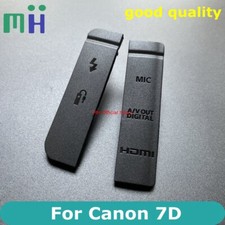Copy NEW For Canon 7D USB Rubber HDMI MIC Cap Interface Lid Door Part