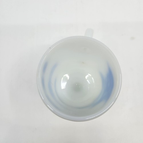 White Milk Glass Pedestal Mug Coffee Cup University of Kentucky Pre-owned - Picture 7 of 11