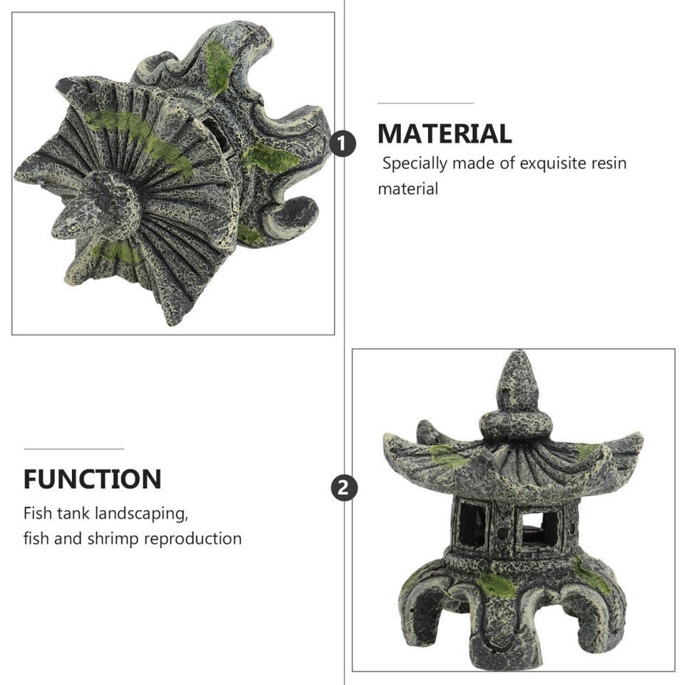 Tabletop Decor Aquarium Decorations Gazebo Shrimp House Fish Tank