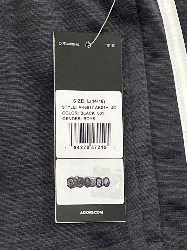 Adidas pants (YOUTH Large 14/16 yrs) grey/black 3 stripes - Brand New - Image 4 of 4