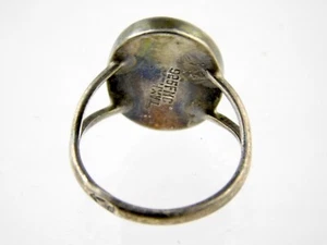 Taxco Mexico Sterling Silver Tiger Eye Cabochon Ring 925 2.8g Size 7.75 FMC