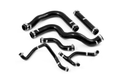 FORGE Silikon Kühlwasser Schlauchkit Hyundai i30N & Veloster N Schwarz FMKC023