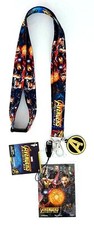 Marvel Avengers Multiple Characters Lanyard Keychain ID Device Holder-New 