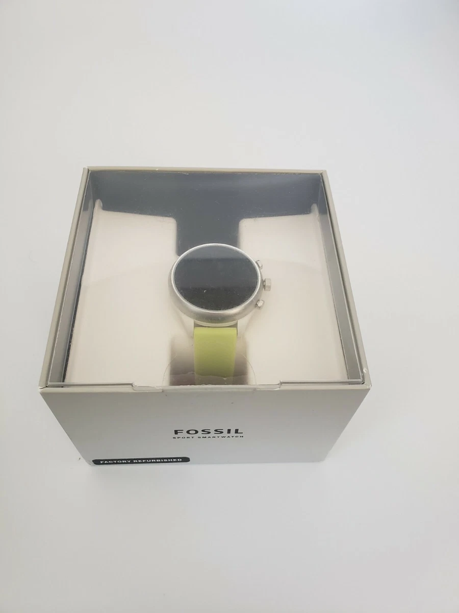 Fossil Sport Refurbished Smartwatch 41mm Neon Silicone FTW6028J eBay