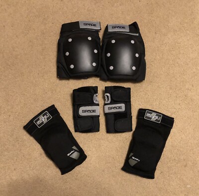 Pro-Tec Spade Snafu Knee Elbow Wrist Protectors, Skateboarding BMX Pads, age 8+