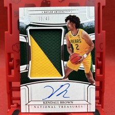 KENDALL BROWN 2022-23 NATIONAL TREASURES RPA ROOKIE PATCH RC AUTO 35/49