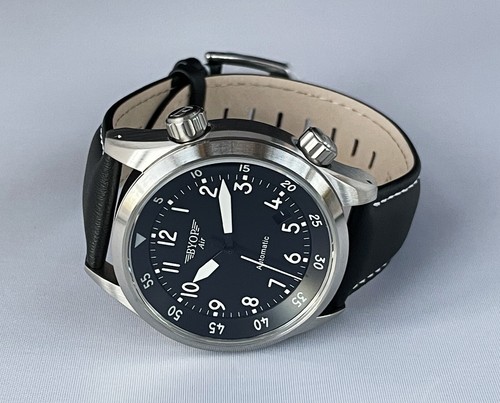 BYOP Avitimer Pilot Watch Seiko Automatic Sapphire Swiss C3 Lume - Picture 4 of 8