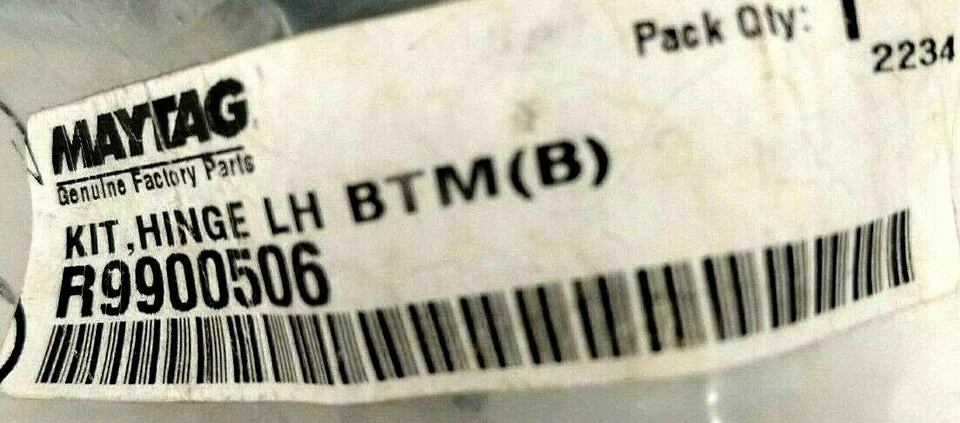 Kit de bisagras Maytag LH BTM para Maytag negro Foto 2 de 4