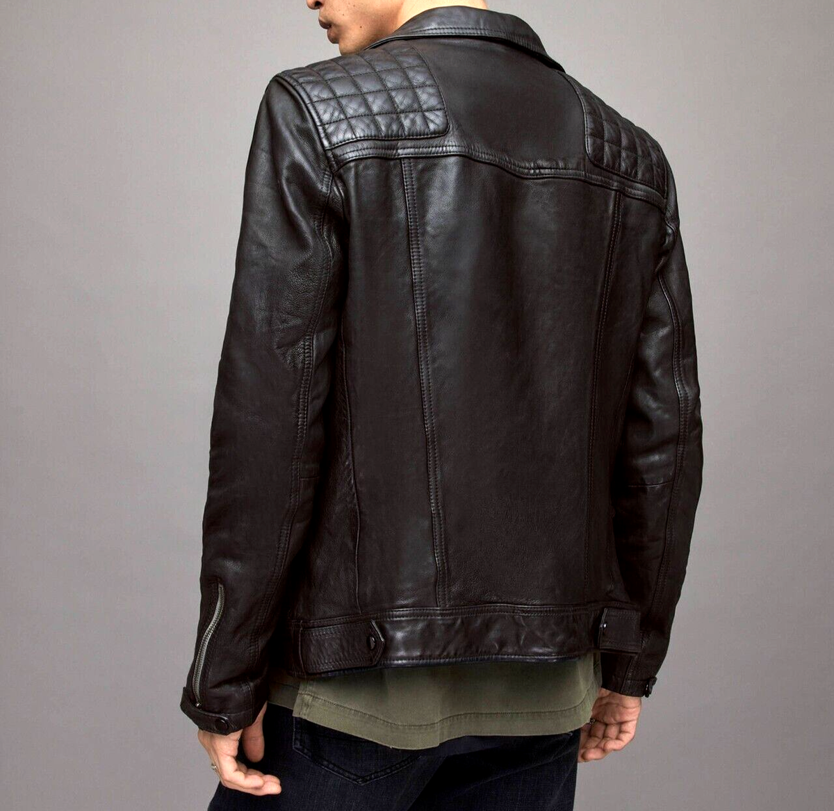 新品　ALLSAINTS KALEB LEATHER JACKET Sサイズ ALLSAINTS Kaleb Leather Jacket | endource