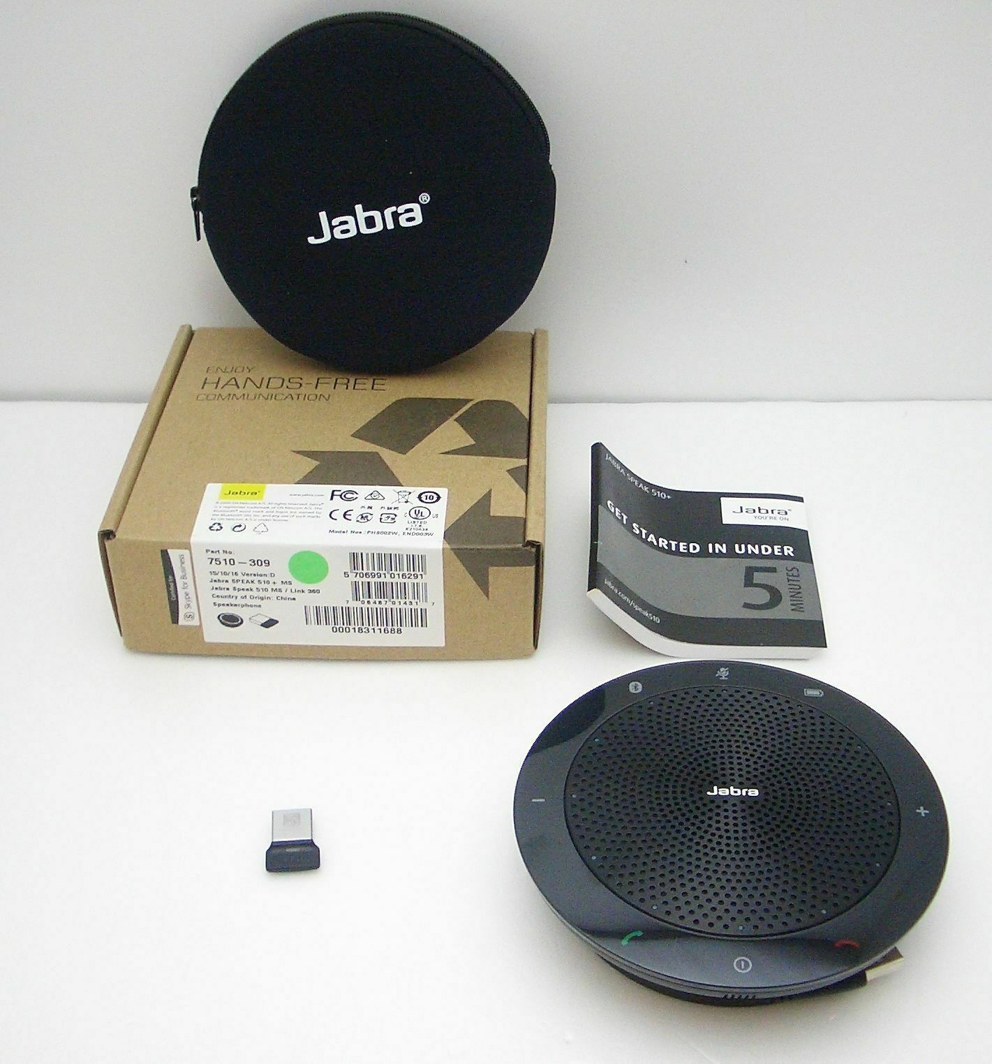 Conceit vorst protest Jabra Speak 510+ MS Bluetooth Conference Speakerphone with Link 360 NEW  7510-309 353107577419 | eBay