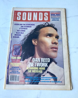 SOUNDS MAGAZINE SEPTEMBER 1989 DAN REED COVER + FEATURE VERY GOOD CONDITION