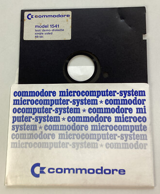 Commodore 64 Software 1980s Model 1541 Test Demo 1 Floppy Disk See Pics for Cond