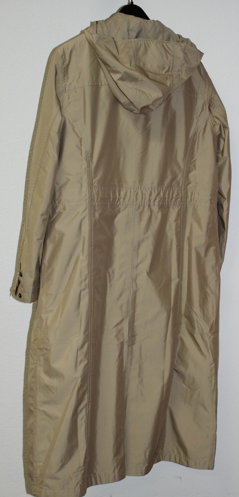 L.L. Bean Women’s H2OFF Primaloft-Lined Long Trench Coat  Large Petite Khaki image 2