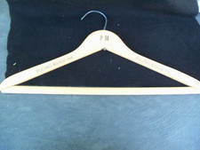 Vtg Pocono Manor Inn PM Wood Clothes Hanger POCONO MANOR PA SOUVENIR