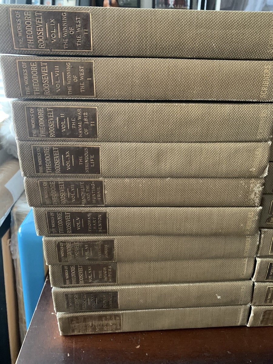 Rare Complete 28 Volume Set THE WORKS OF THEODORE ROOSEVELT