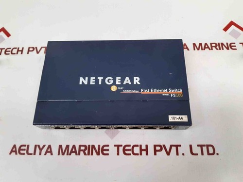 NETGEAR FAST ETHERNET Switch ProSafe 8 ports 10/100 FS108 V02 avec