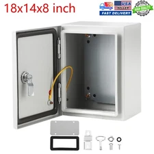 18x14x8'' Nema 4X Carbon Steel Electrical Enclosure IP66 Wall Mount Junction Box