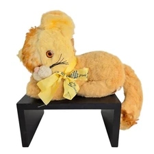 Vtg 50s Gund Lion Cat 11" Plush  Swedlin Musical Plush Wind Up Tail Works Rare