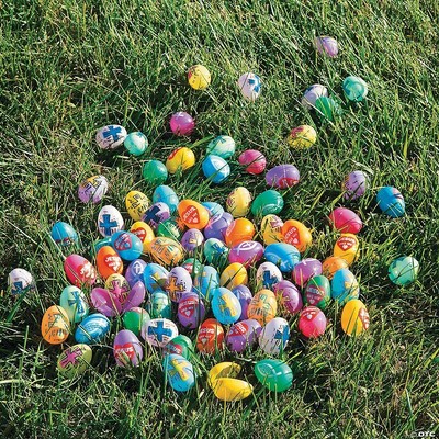 2 1/2'' Bulk 864 Pc. Religious Plastic Easter Egg Assortment
