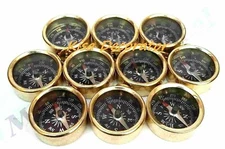 Vintage Brass Compass Key Chain Marine Ring Bulk Wholesale Lot of 100 Handmade