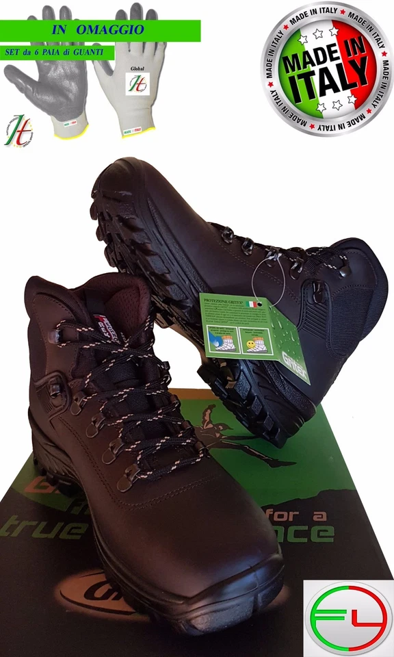SCARPONI SCARPE SCARPA TREKKING GRISPORT 10242 PESCA ESCURSIONI CACCIA PESCA
