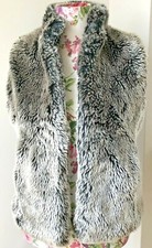 Faux Fur Silver Fox Gilet. Waistcoat 12. Lined From John Lewis By Jfw