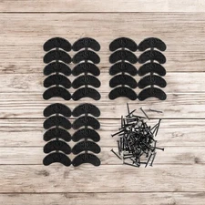 Heel Plates 30 PCS Rubber Shoes Heel Taps Tips Repair Pad Replacement for