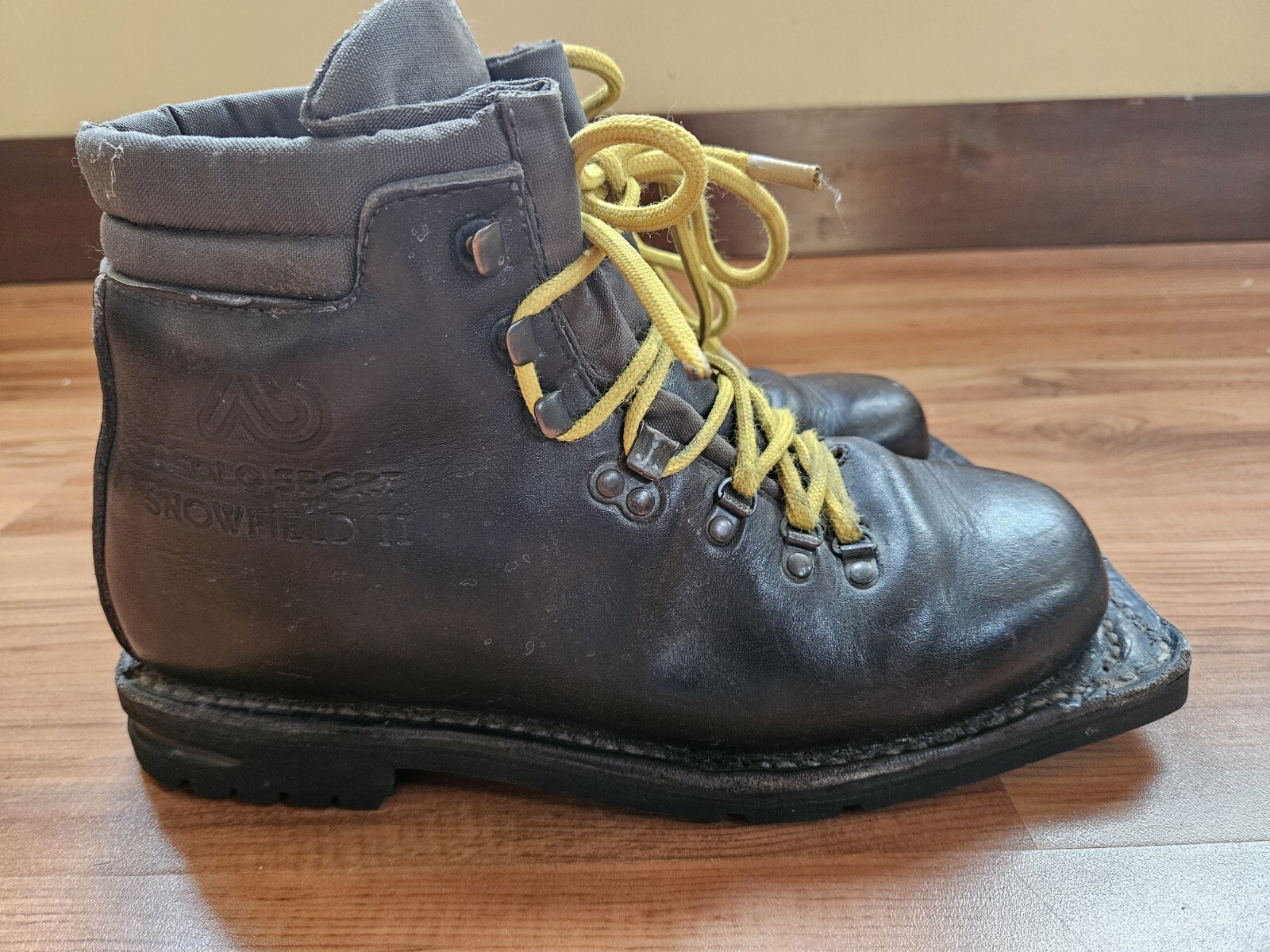 SALOMON Stivali pelle ASOLO SPORT SNOWFIELD II 3 pin sci di fondo 75 mm taglia 8 uomo