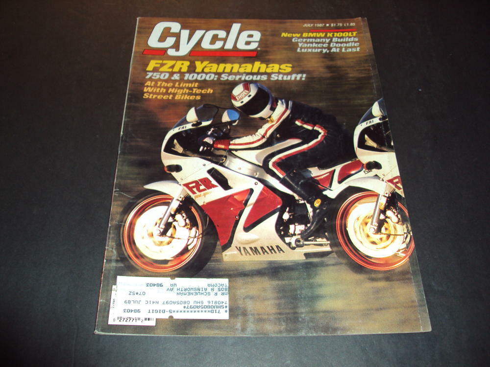 BMW K100LT High-Tech Street Bike from July 1987 Cycle Magazine ID 41113