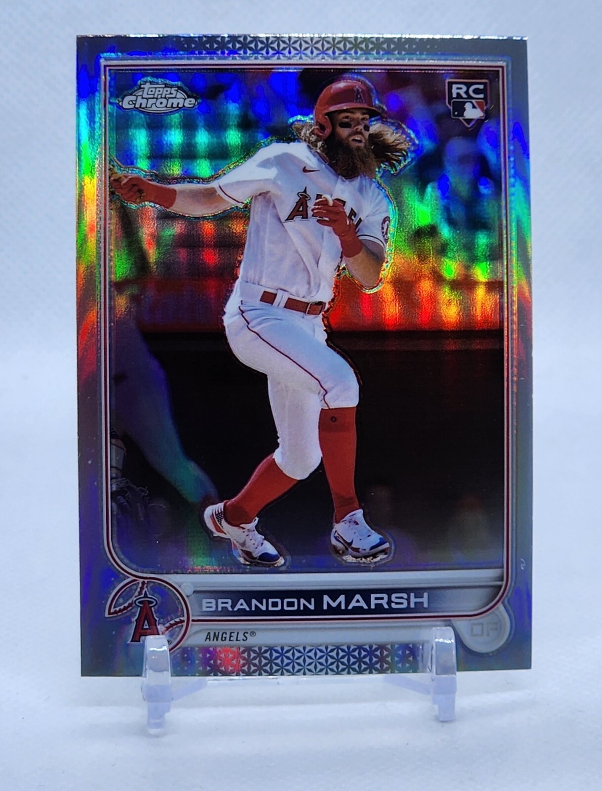 2022 Topps Chrome Sonic BRANDON MARSH Refractor RC ANGELS #133